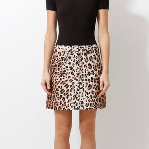Louis Vuitton Leopard Jean Skirt